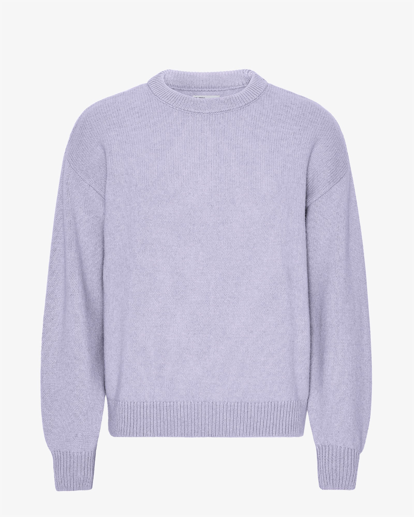 Oversized Merino Wool Crew - Soft Lavender