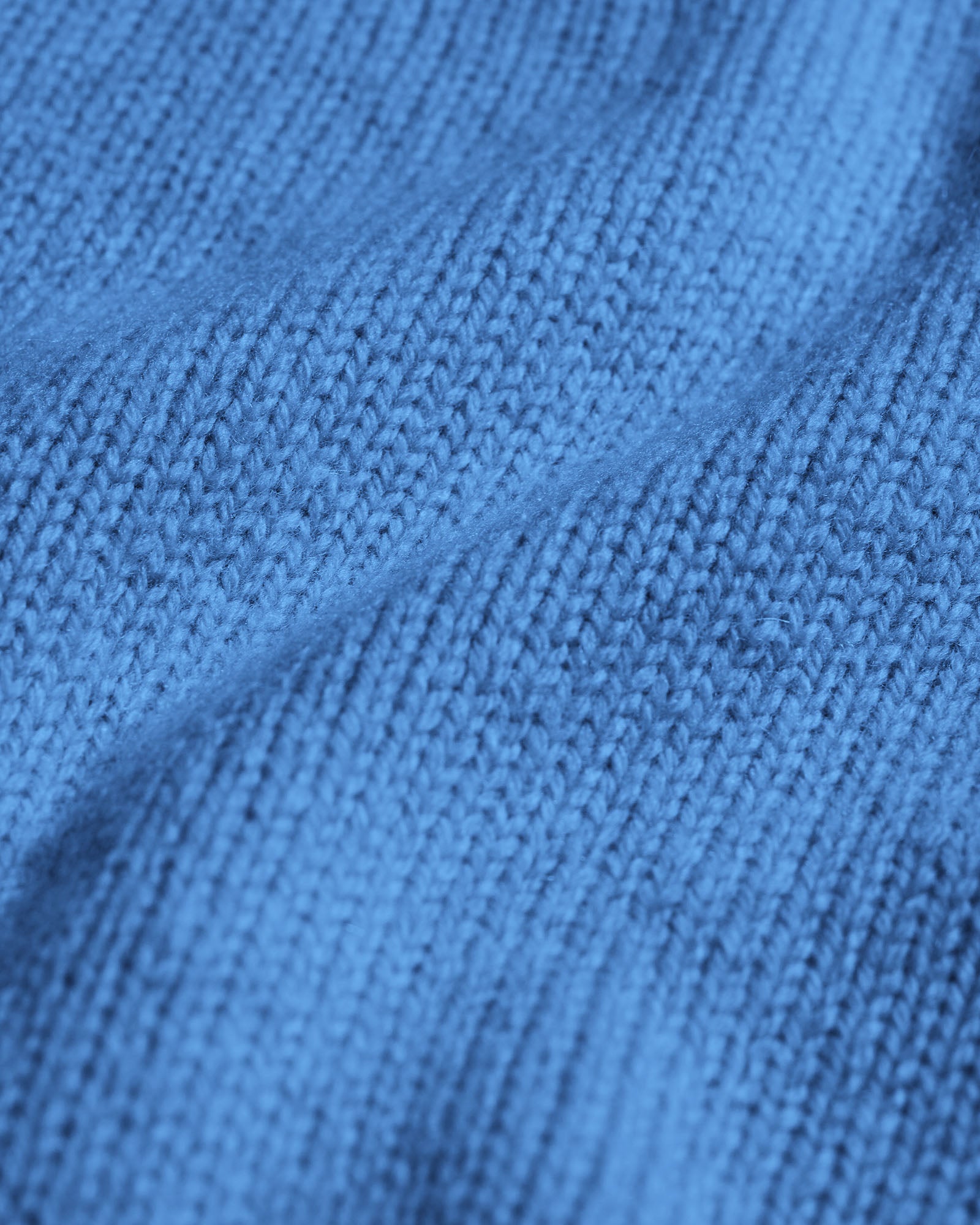 Oversized Merino Wool Crew - Pacific Blue