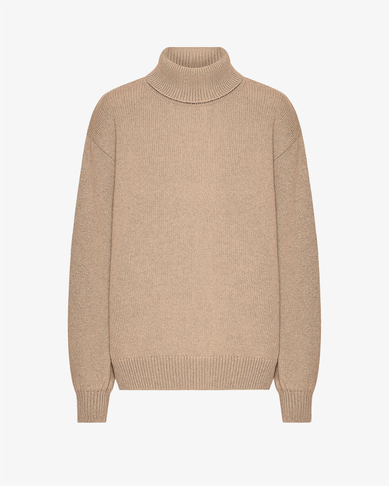 Merino Wool Turtleneck - Honey Beige