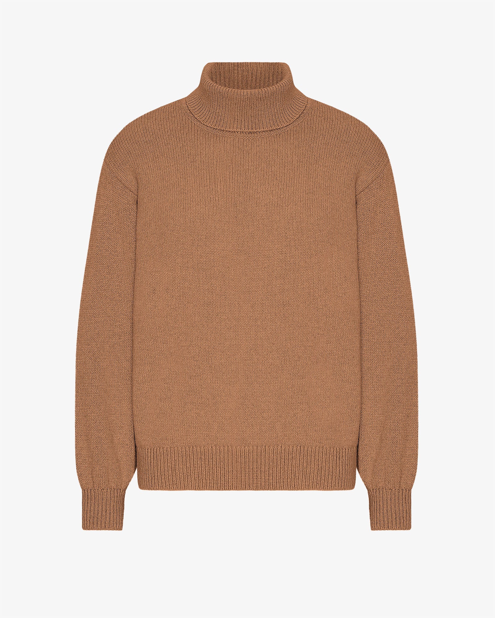 Merino Wool Turtleneck - Sahara Camel