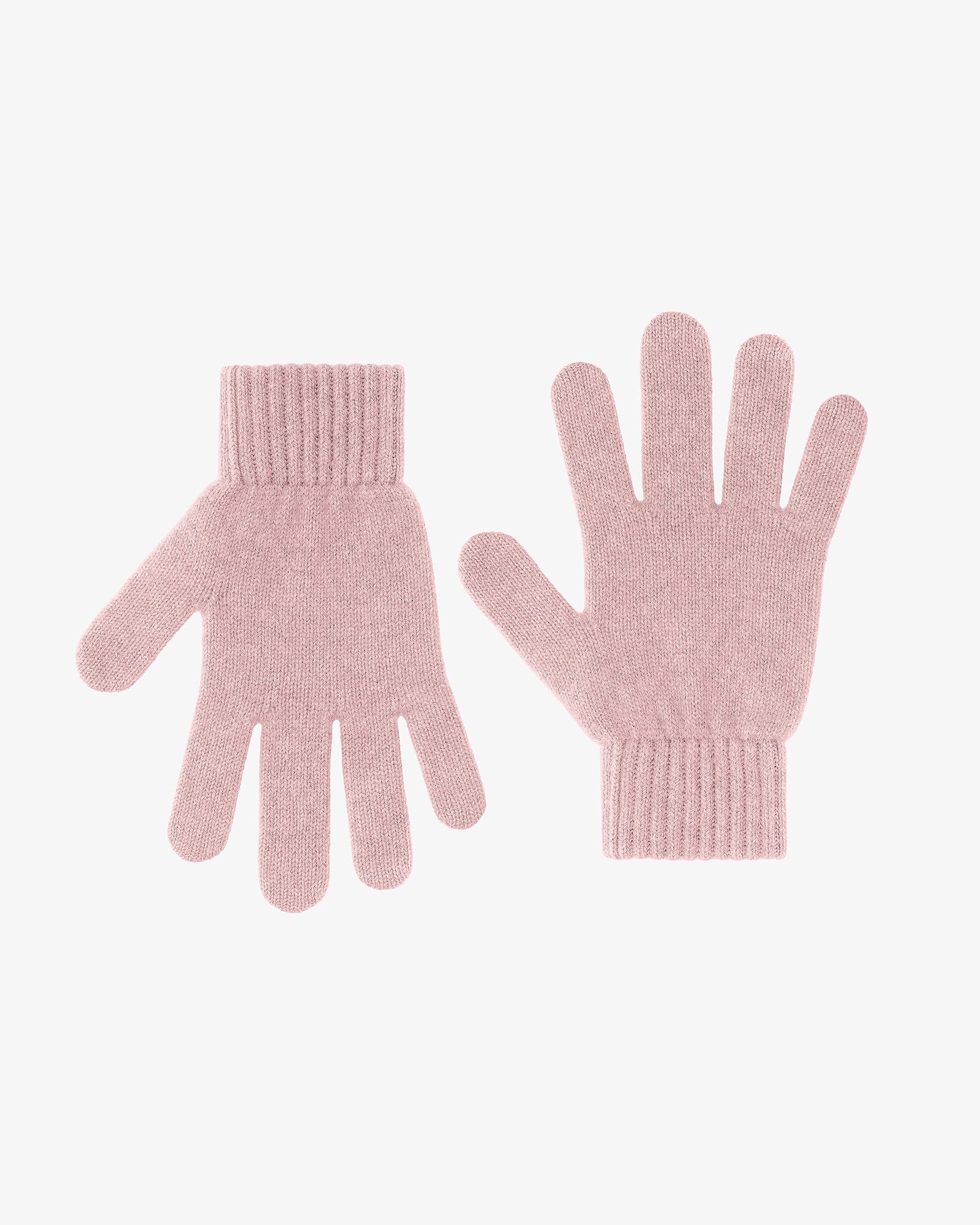 Merino Wool Gloves - Faded Pink