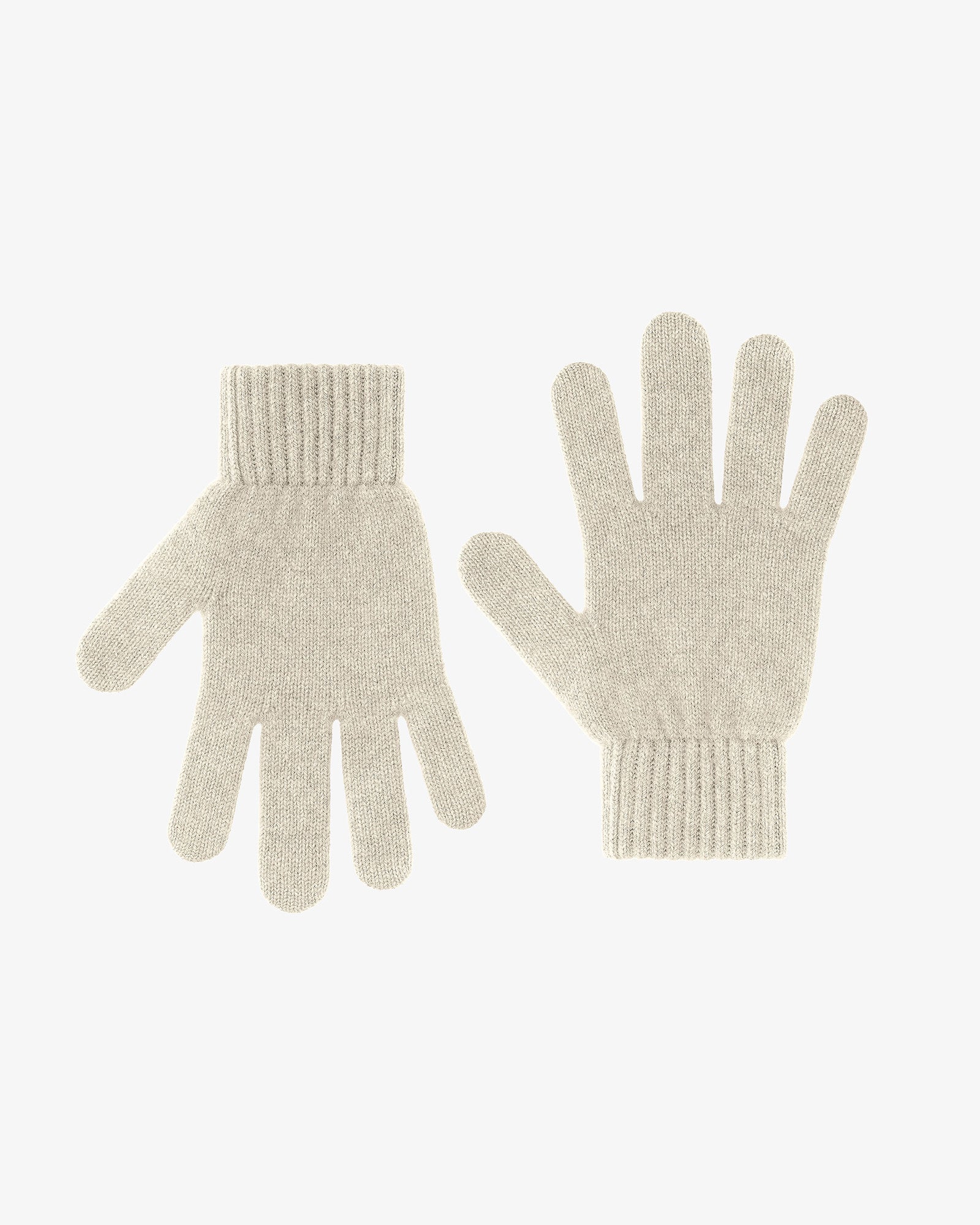 Merino Wool Gloves - Ivory White