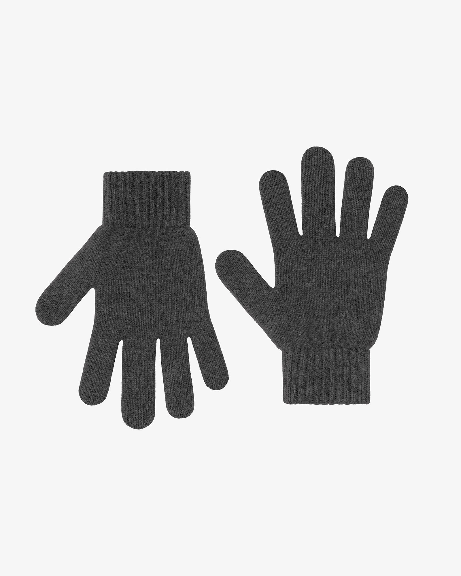 Merino Wool Gloves - Lava Grey