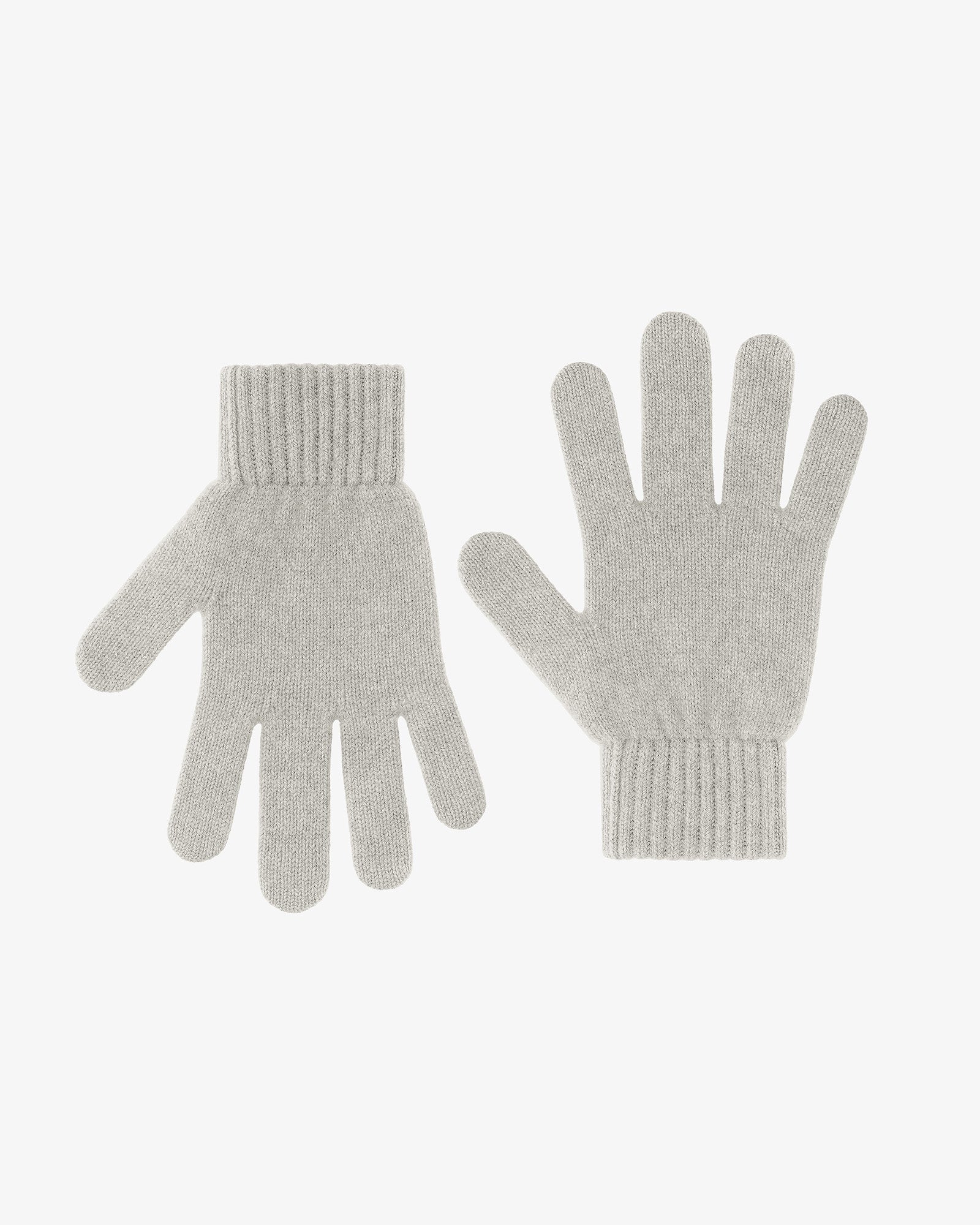 Merino Wool Gloves - Limestone Grey