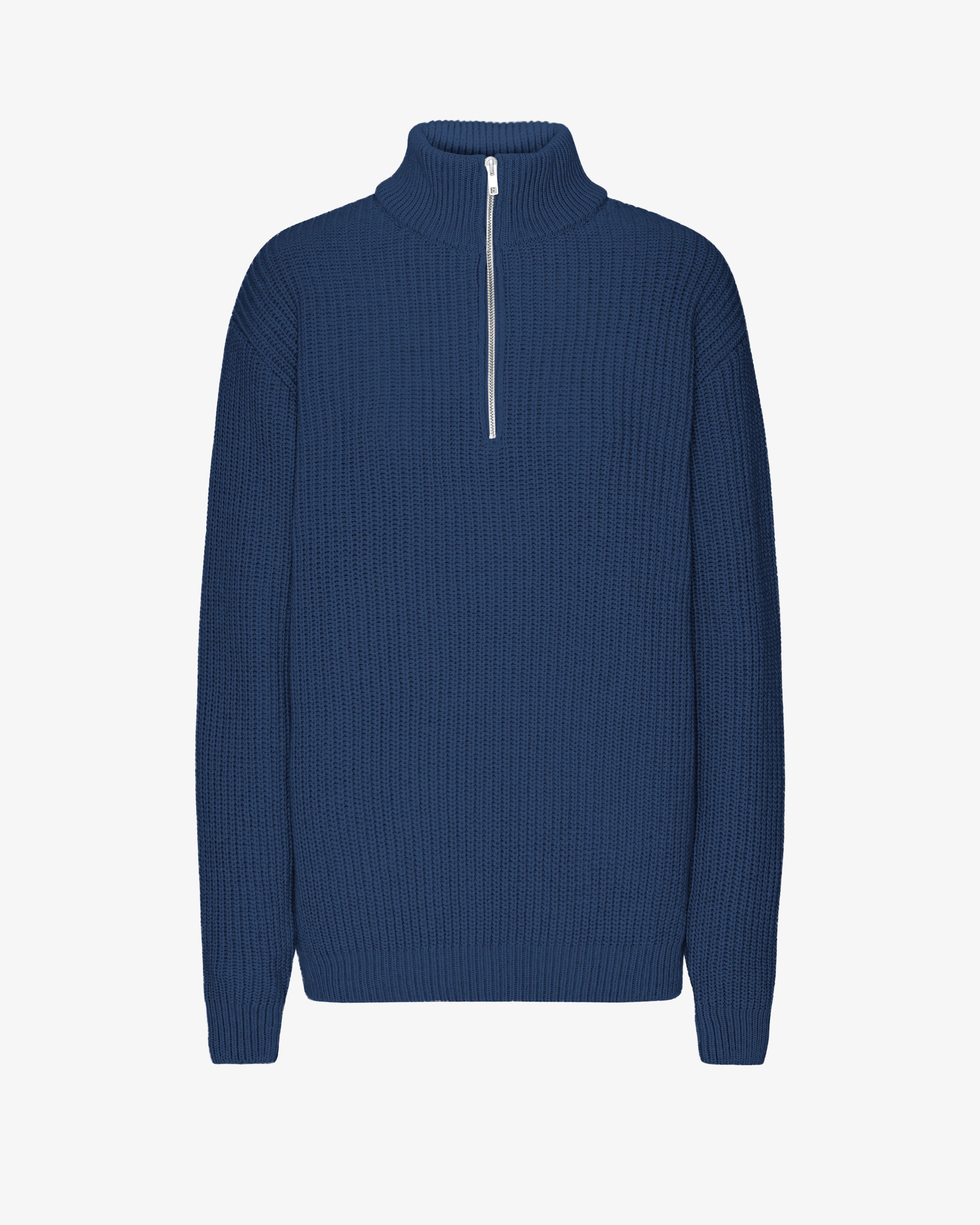 Merino Quarter Zip - Marine Blue