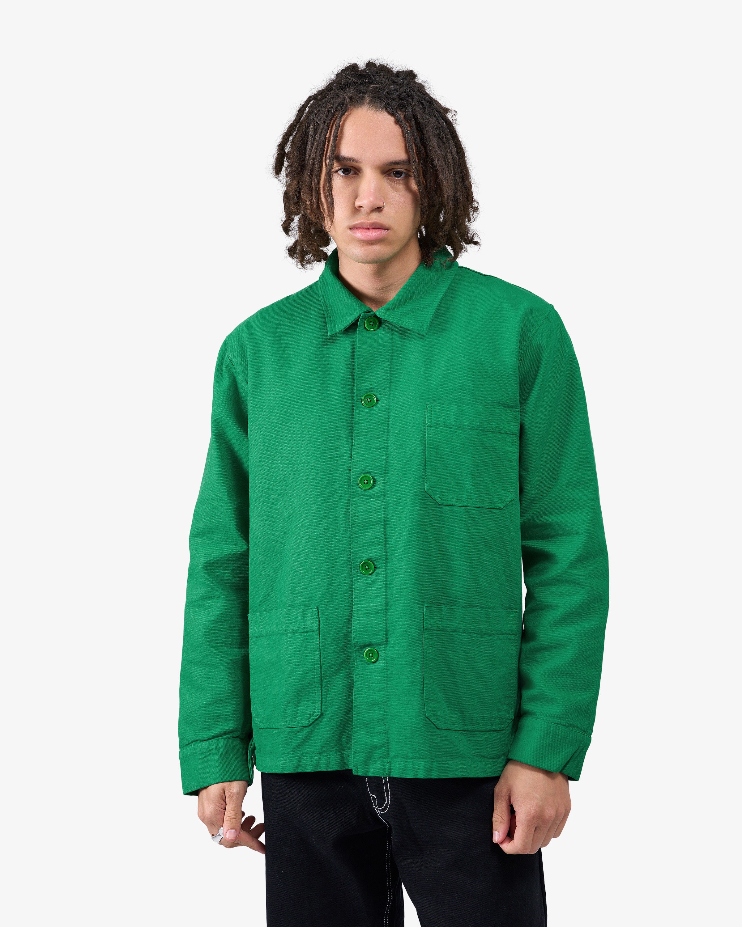 Organic Workwear Jacket - Kelly Green