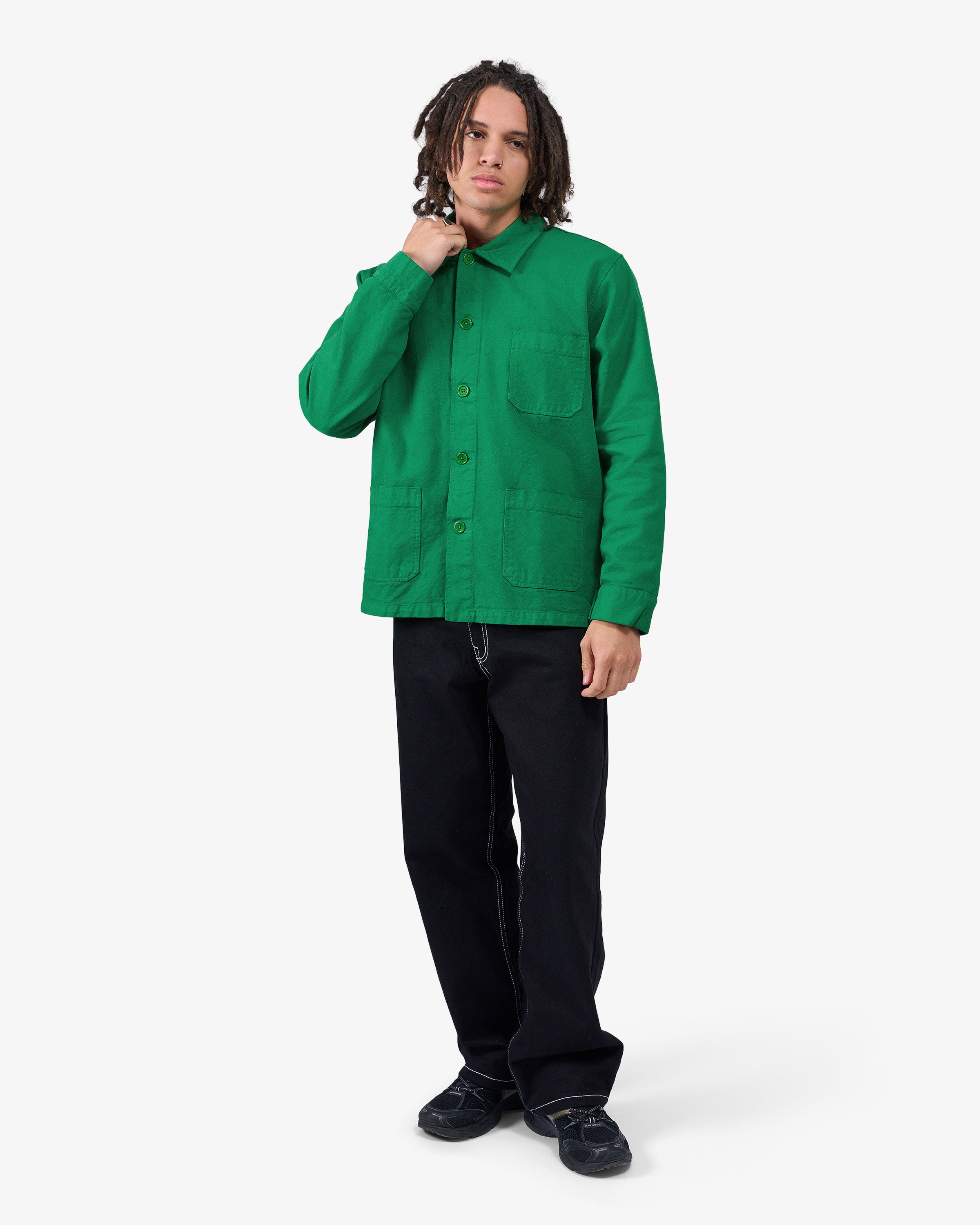 Organic Workwear Jacket - Kelly Green