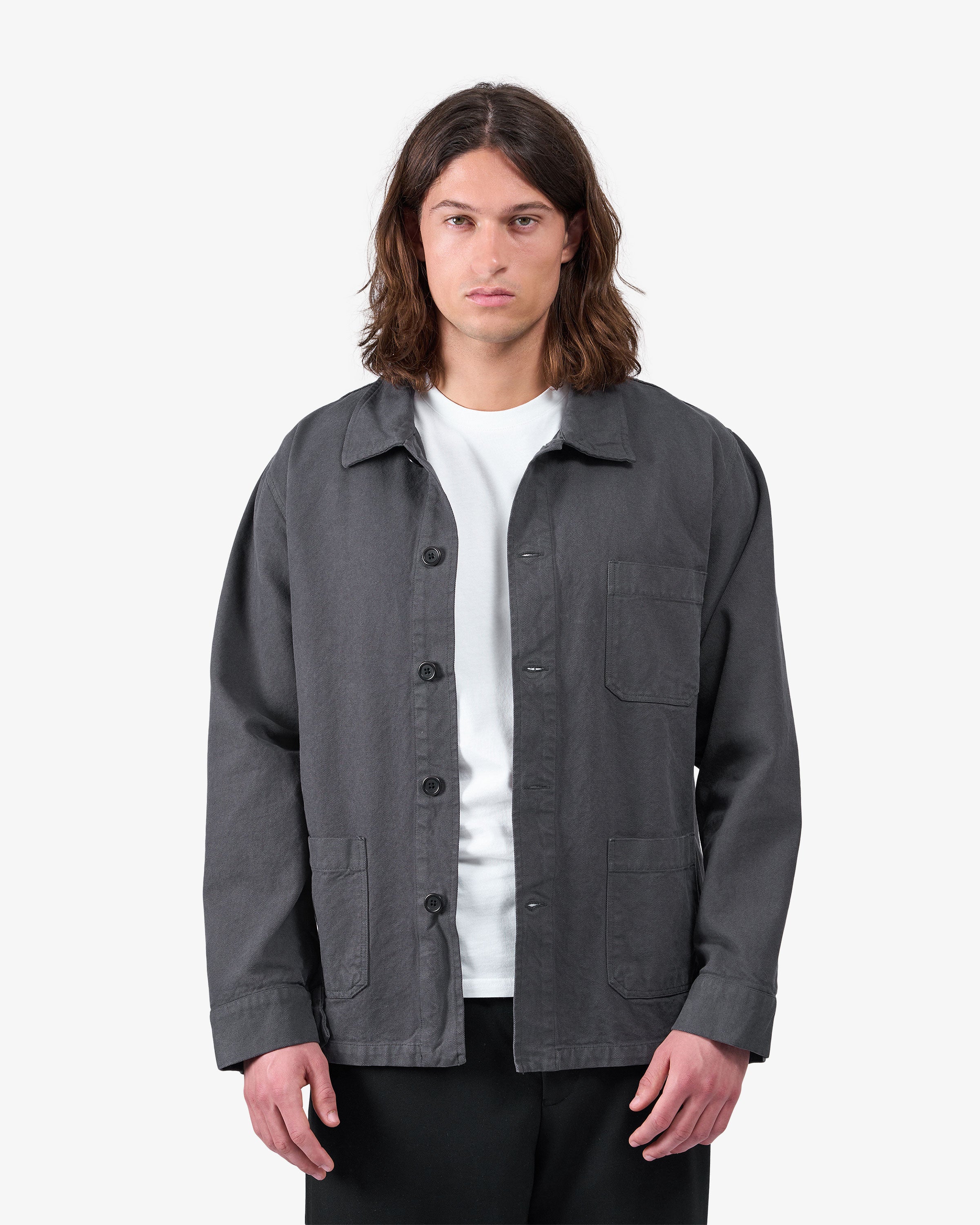 Organic Workwear Jacket - Dusty Olive