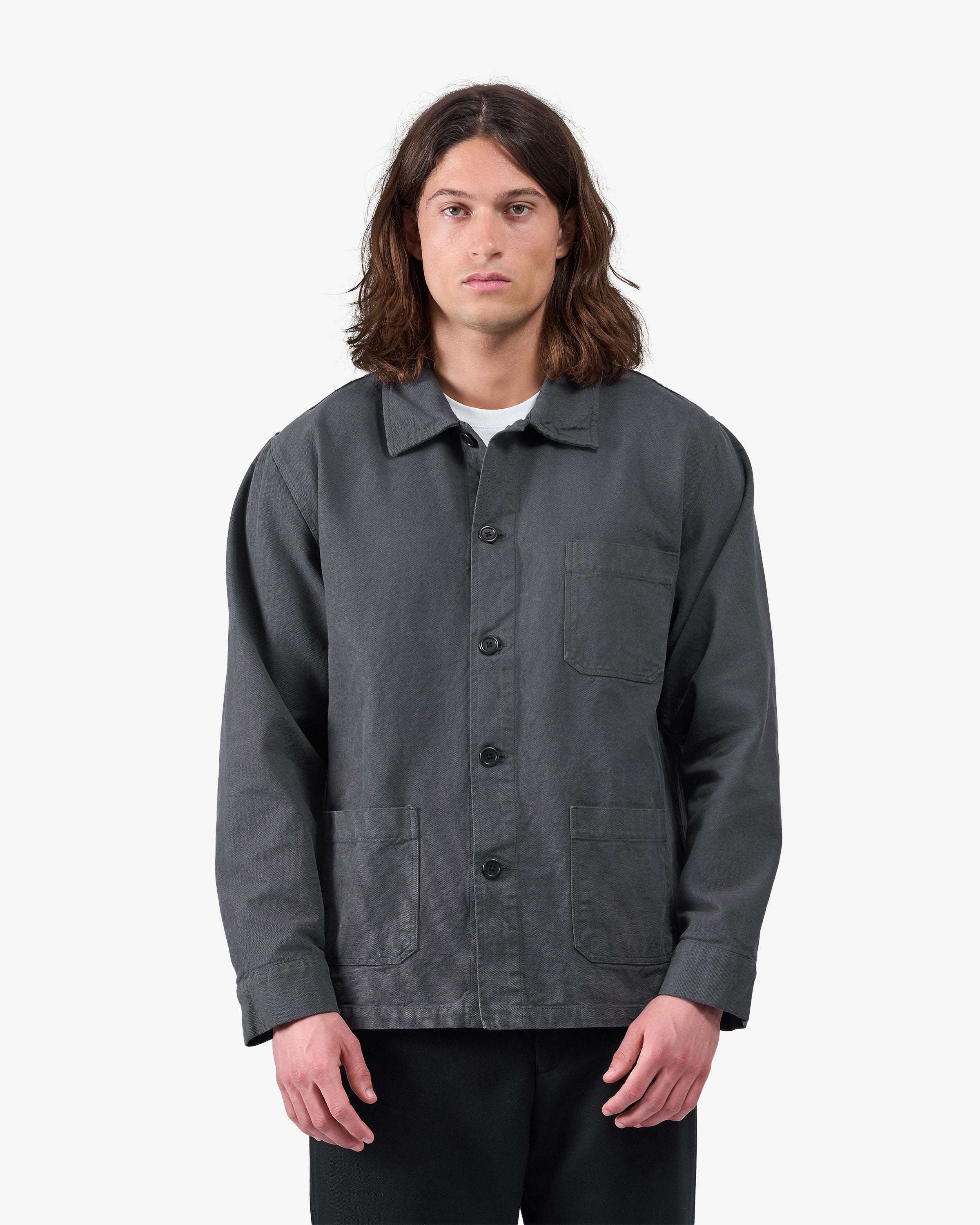 Organic Workwear Jacket - Pacific Blue