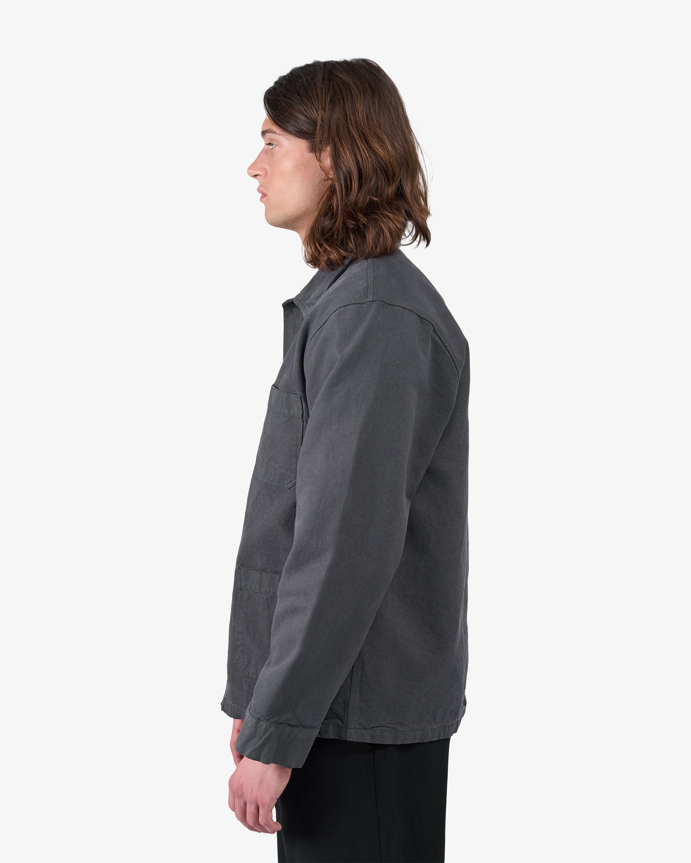 Organic Workwear Jacket - Lava Grey