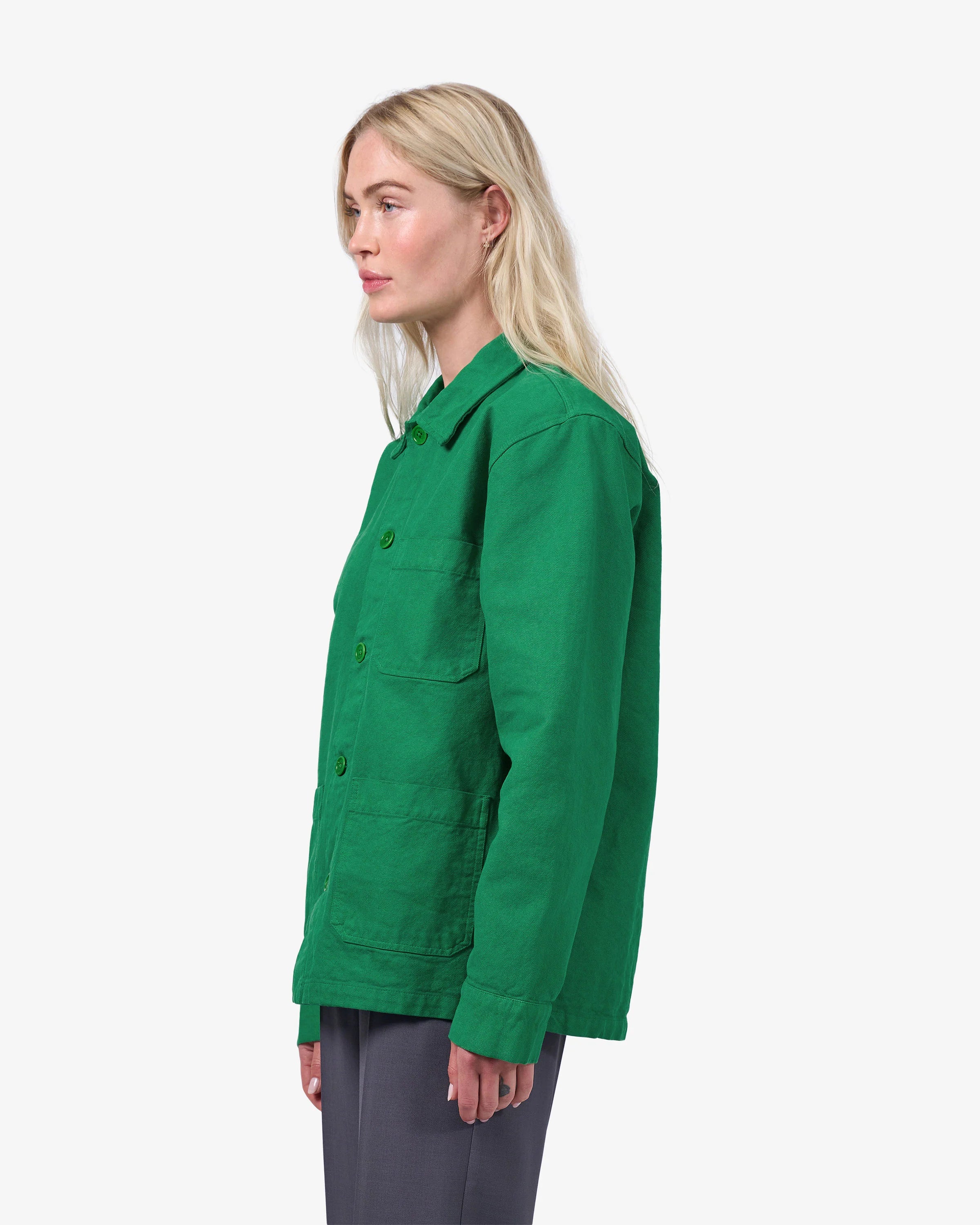 Organic Workwear Jacket - Soft Yellow