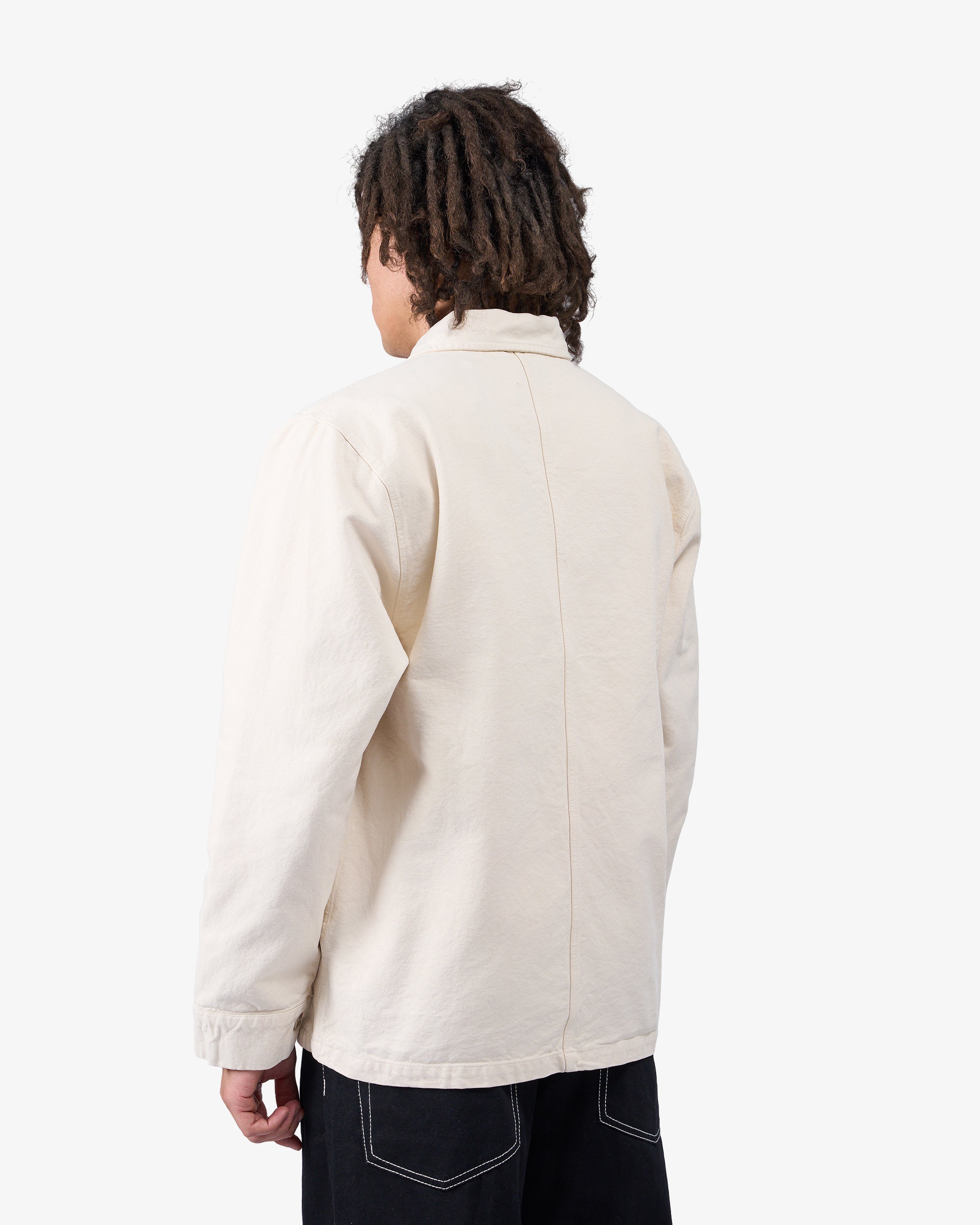 Organic Workwear Jacket - Ivory White