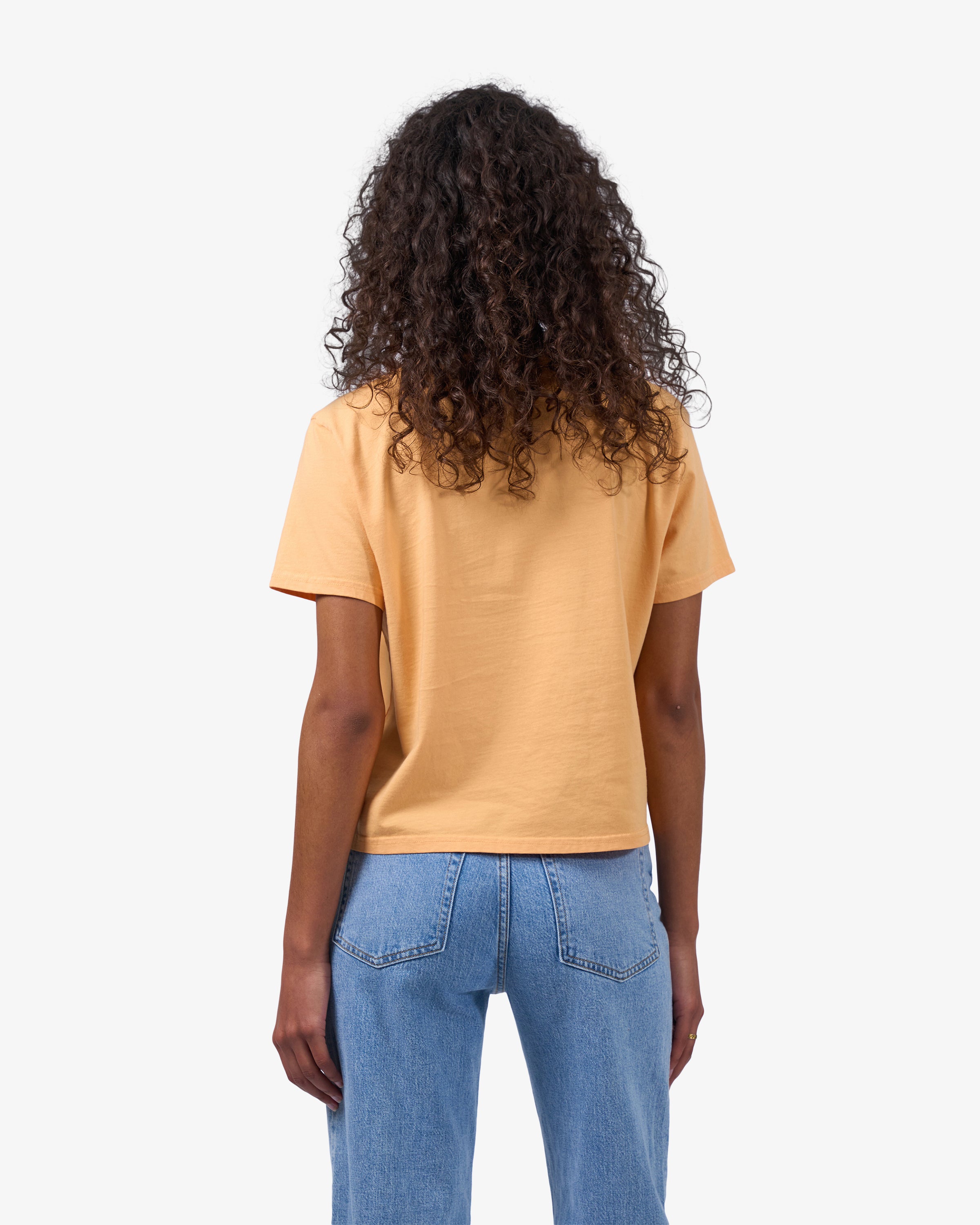 Organic Boxy Crop Tee - Ocean Green