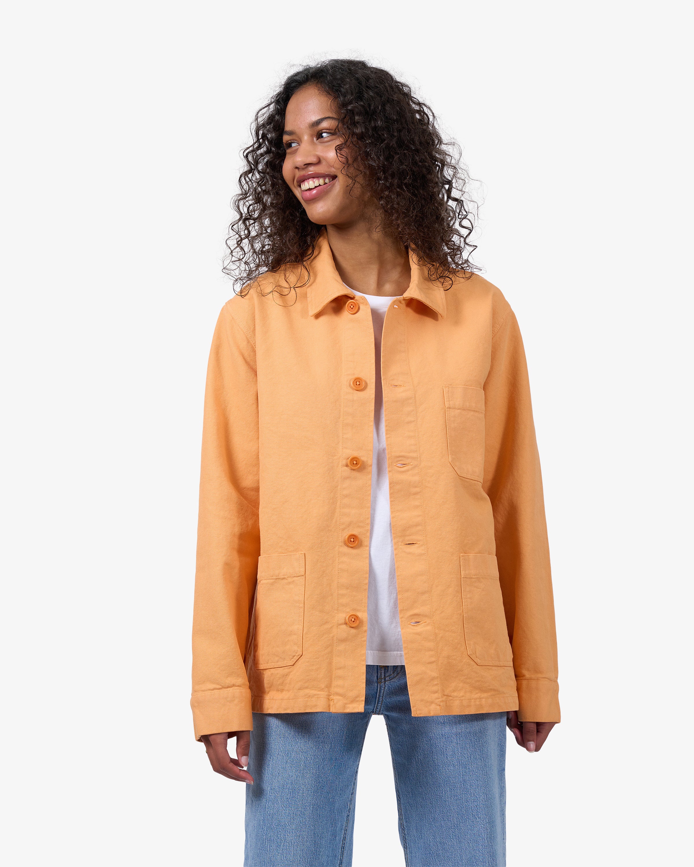 Organic Workwear Jacket - Sandstone Orange