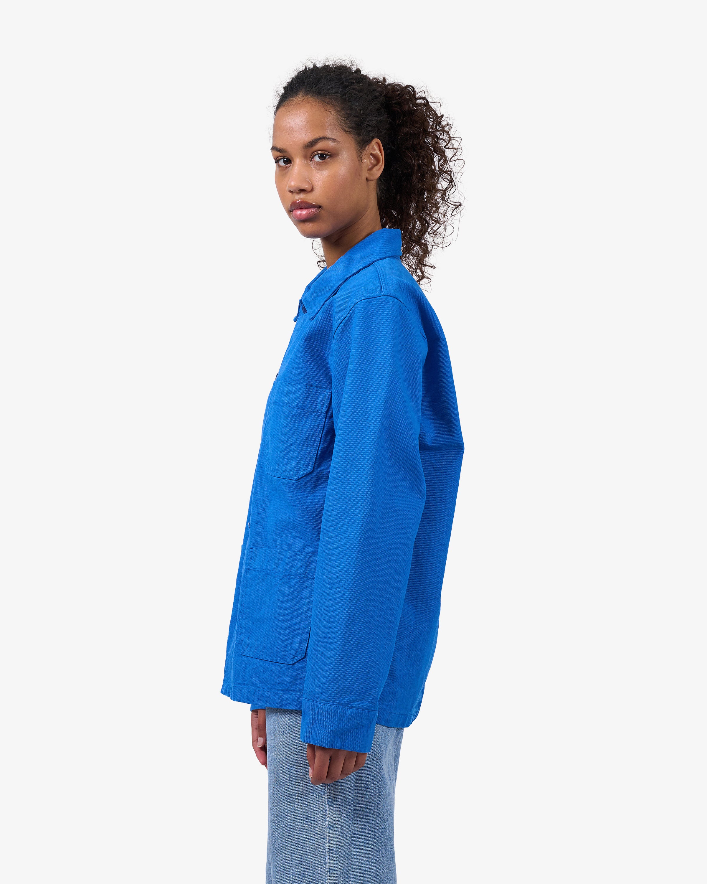 Organic Workwear Jacket - Pacific Blue