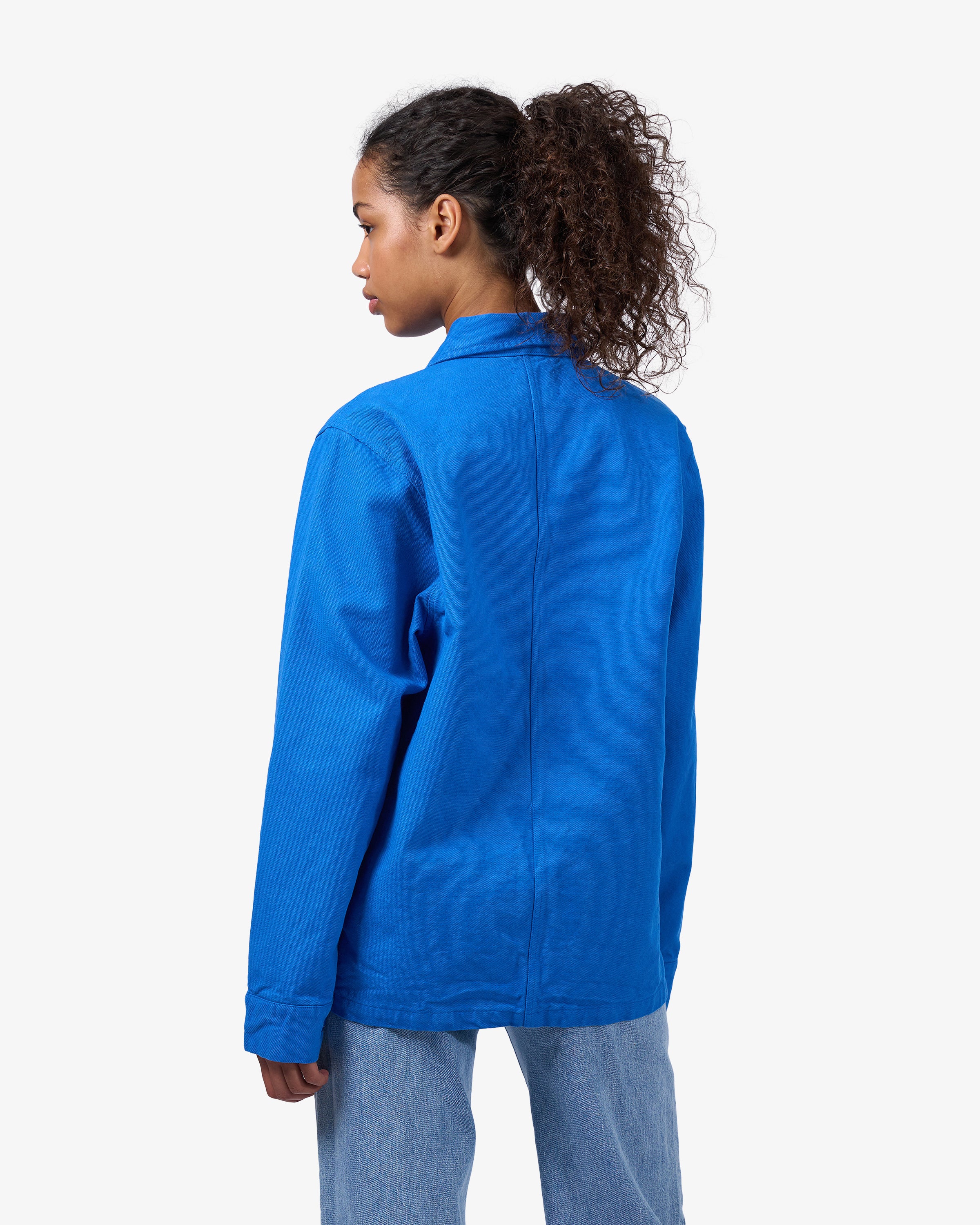 Organic Workwear Jacket - Pacific Blue