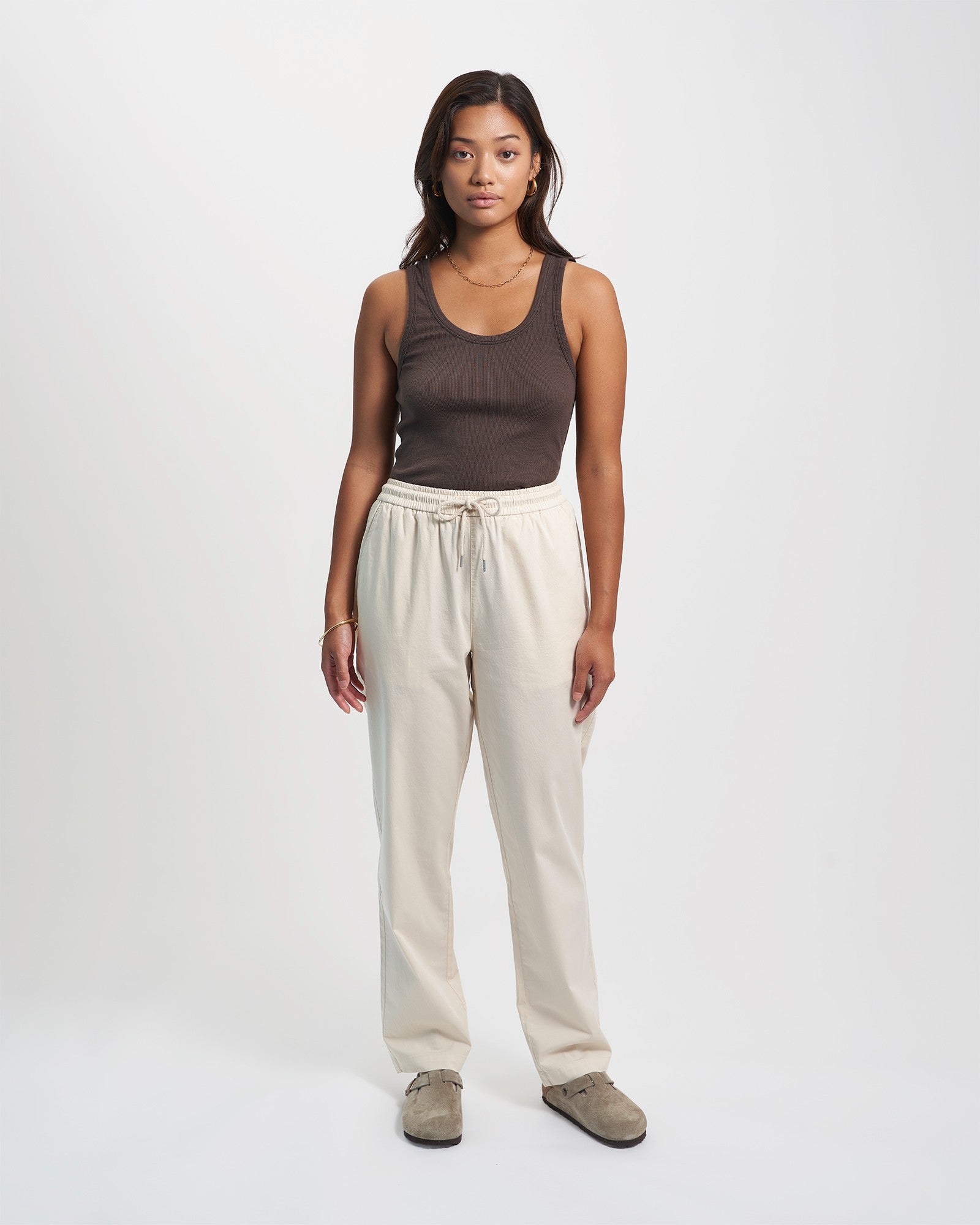 Organic Twill Pants - Dusty Olive