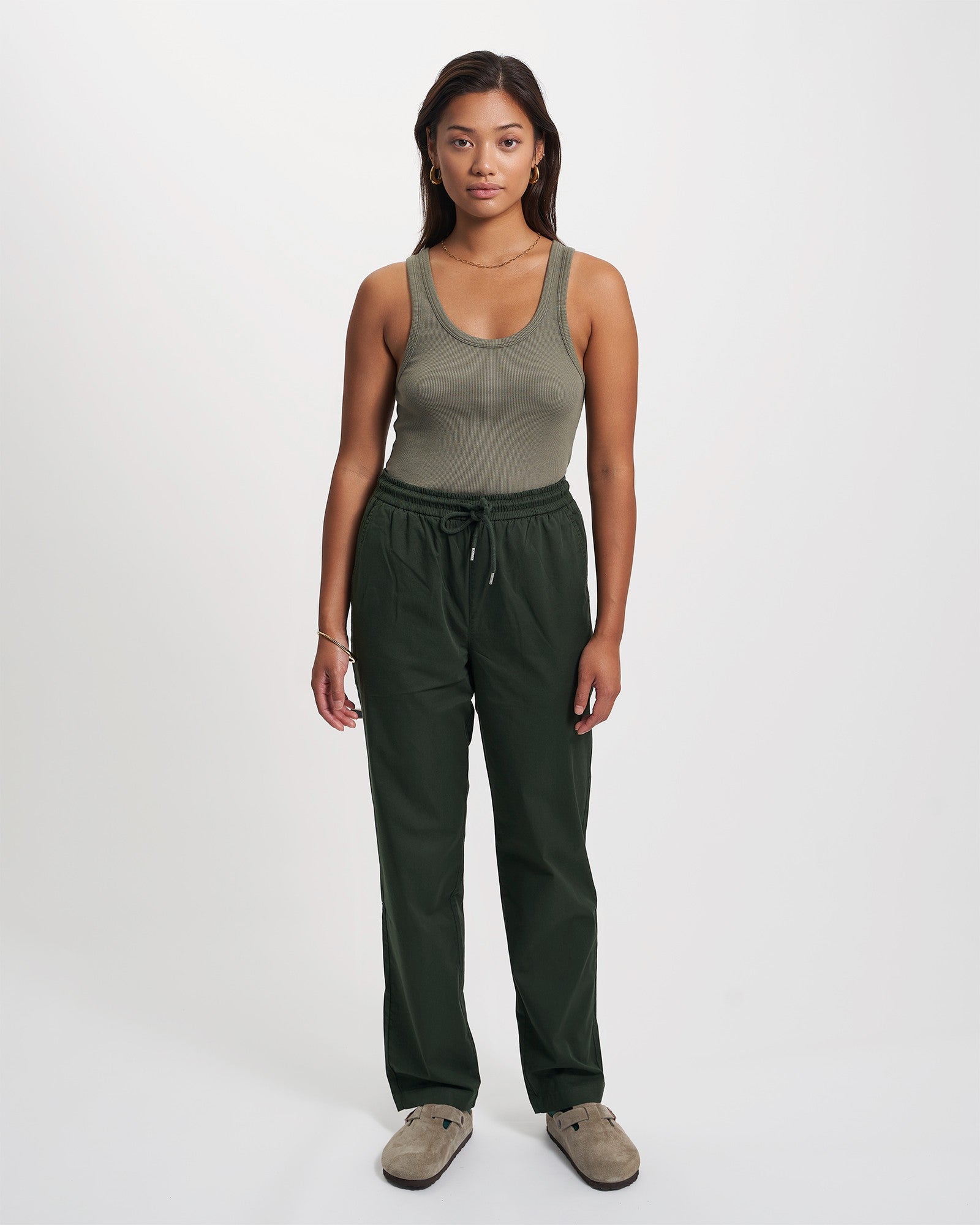 Organic Twill Pants - Hunter Green