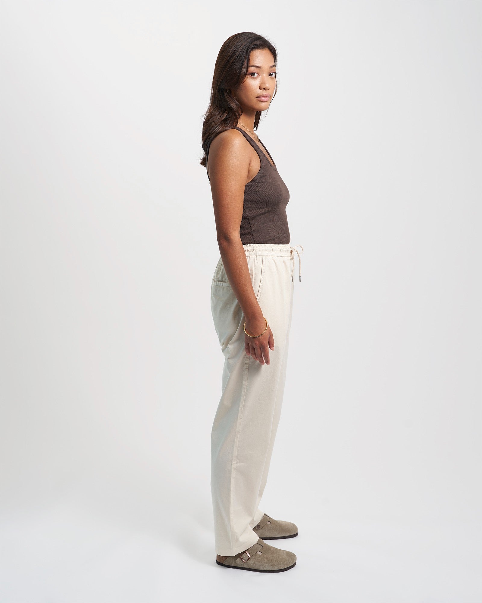 Organic Twill Pants - Dusty Olive