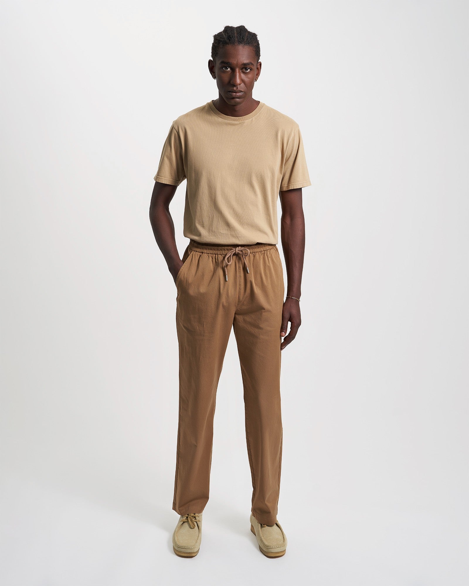 Organic Twill Pants - Pacific Blue