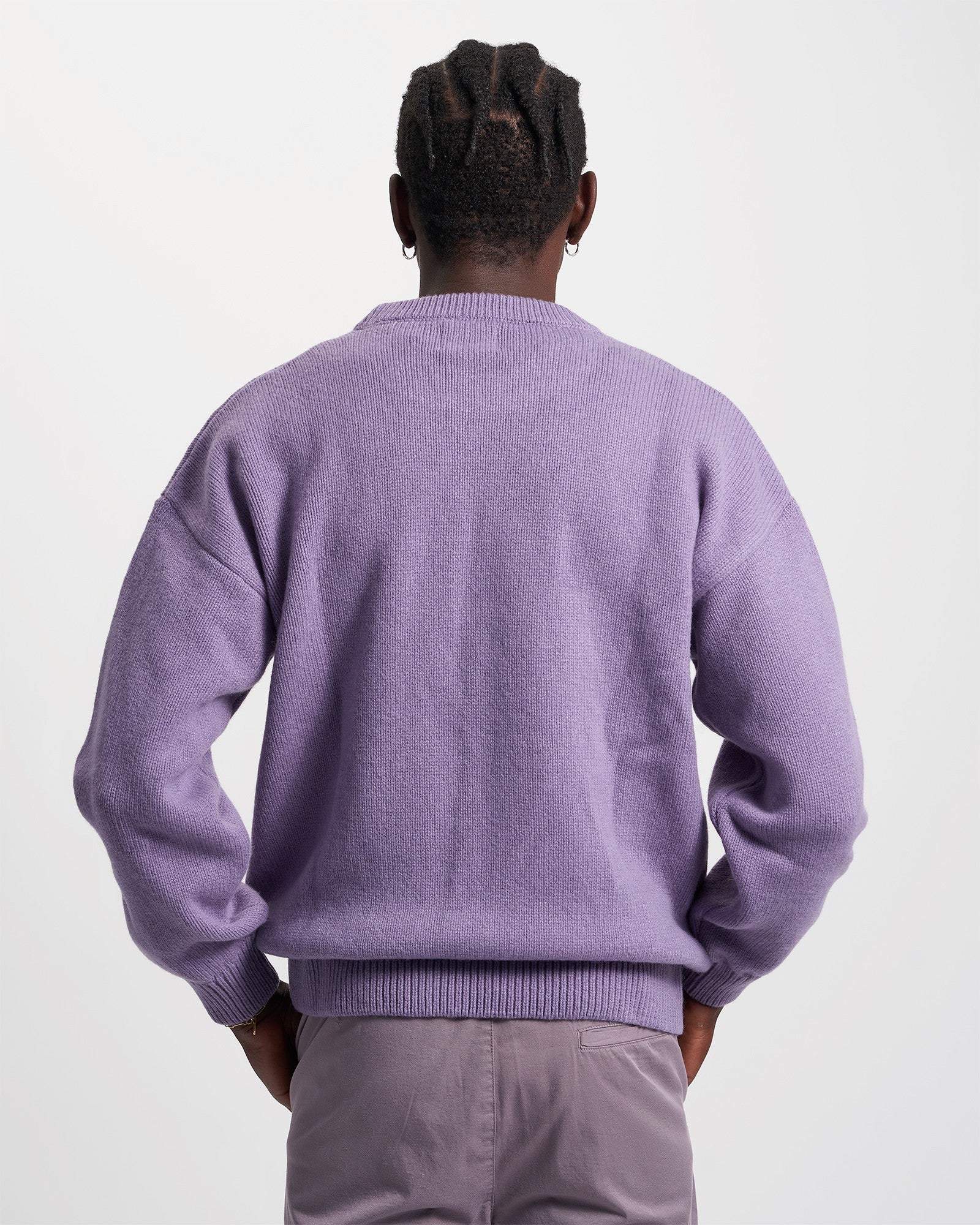 Oversized Merino Wool Crew - Burned Yellow