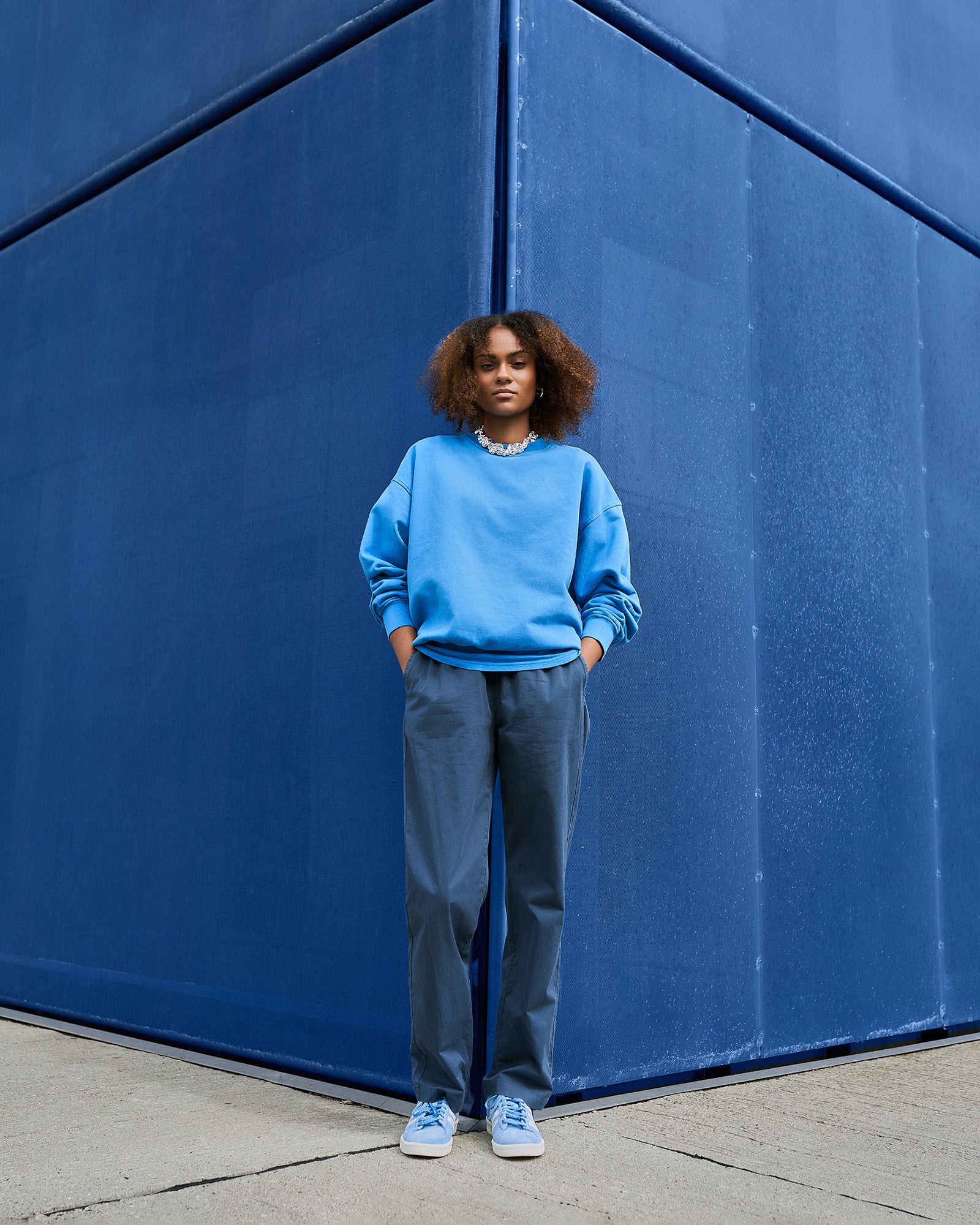 Organic Twill Pants - Steel Blue