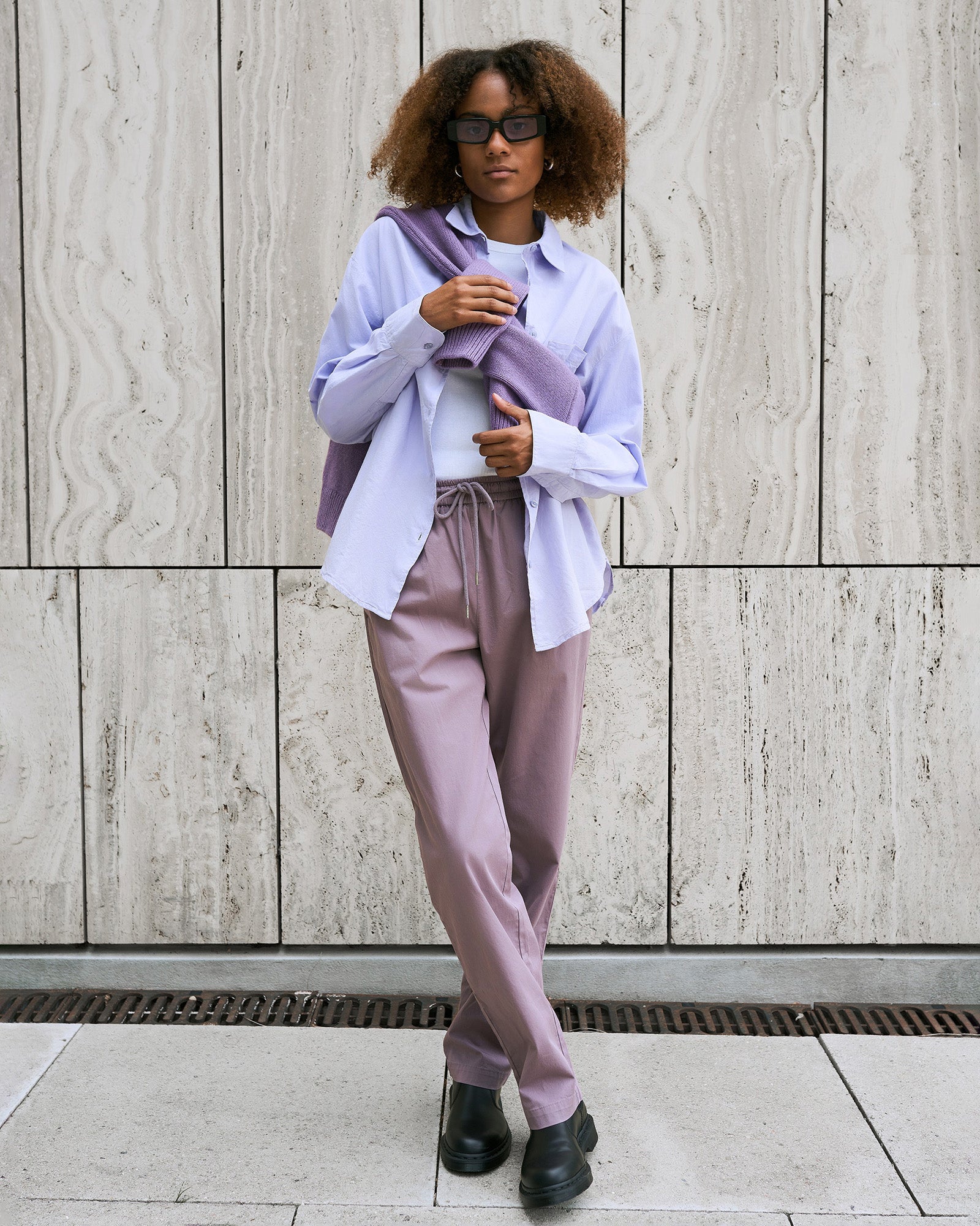 Organic Twill Pants - Purple Haze