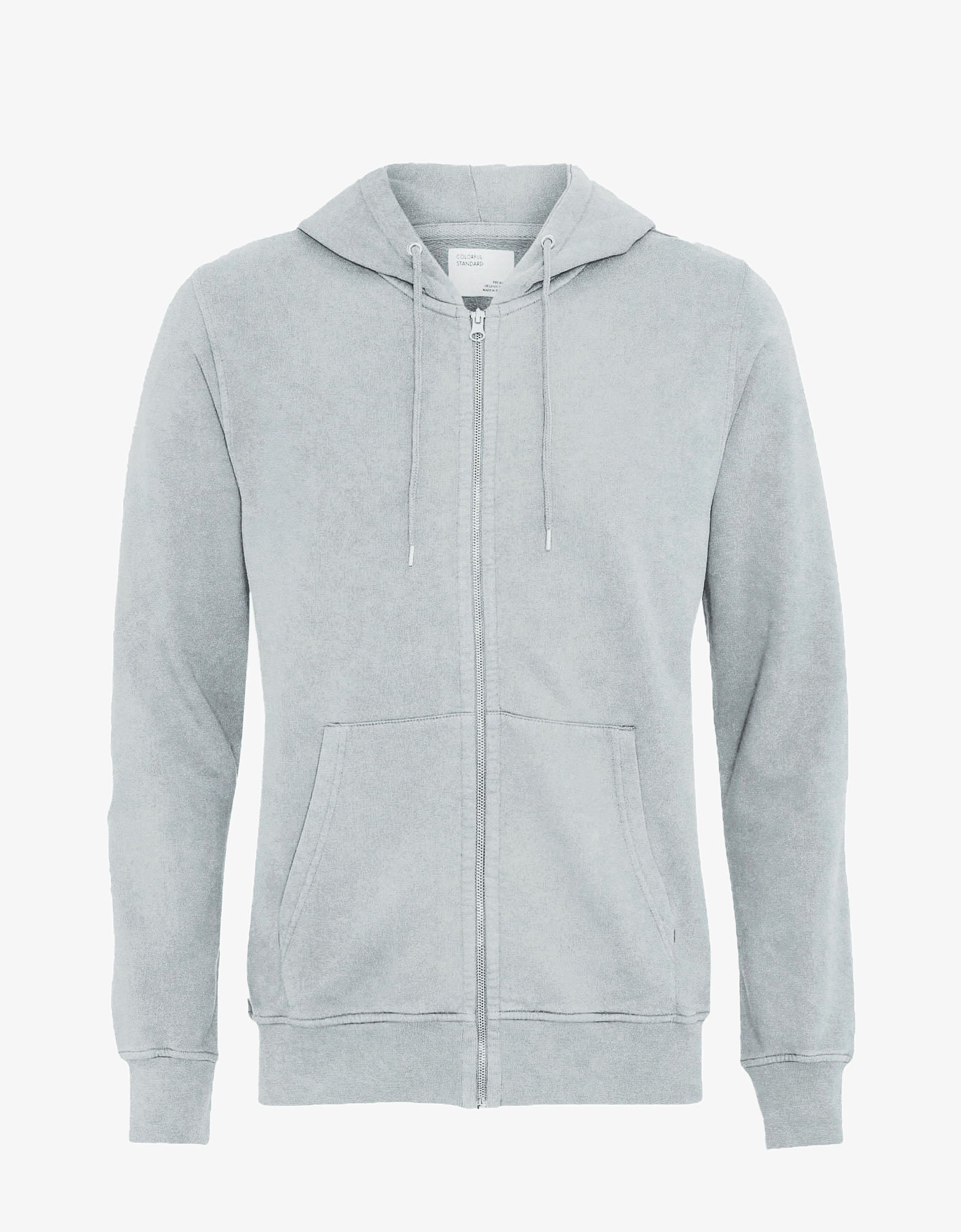 Classic Organic Zip Hood - Faded Grey