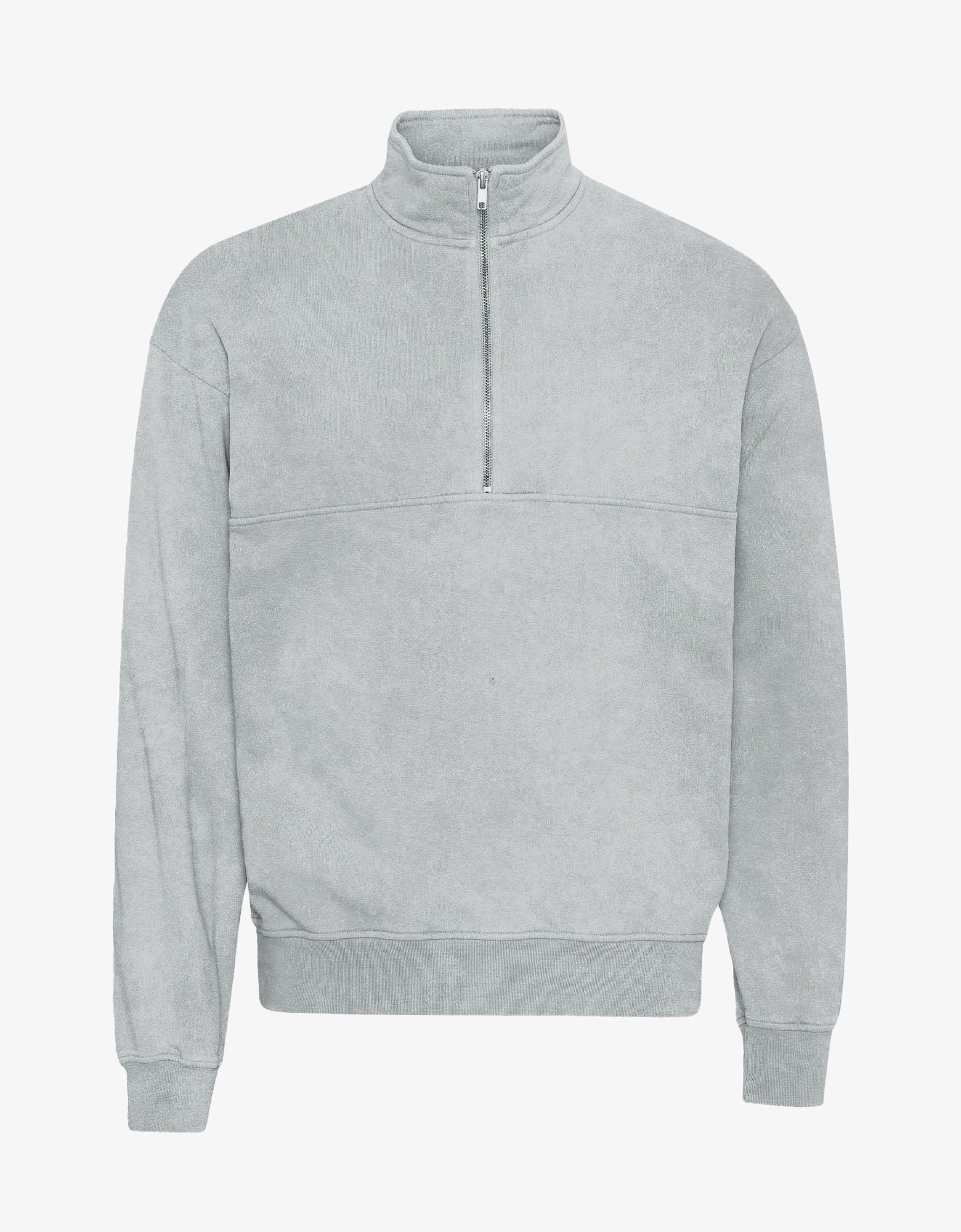 Organic Quarter Zip - Faded Grey