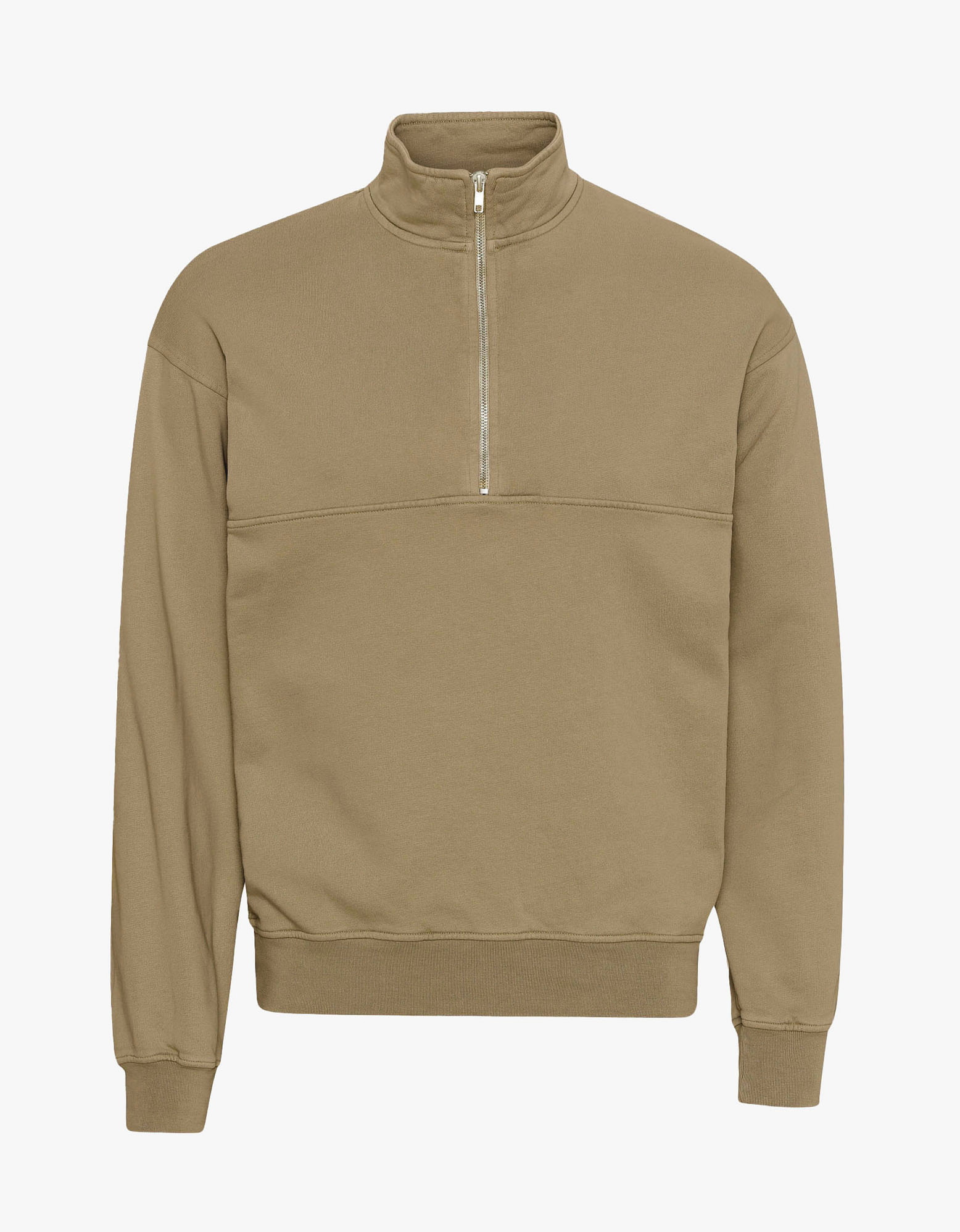 Organic Quarter Zip - Desert Khaki